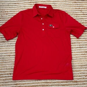 Criquet Red Polo Shirt with Logo